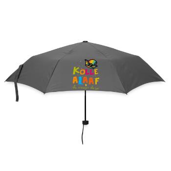 Karneval Alaaf - Regenschirm (klein) - Grau - Vorne