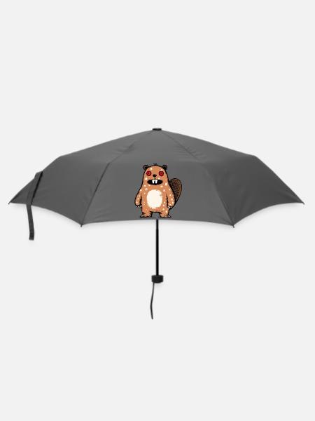 Biber - Regenschirm (klein) - Grau