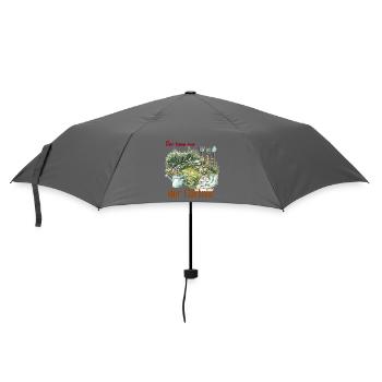 Beruf Gärtner - Geschenk Gärtner  - Regenschirm (klein) - Grau - Vorne