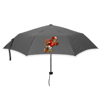 Mignon Capybara jouant au football américain - Parapluie standard - bruyère - Devant