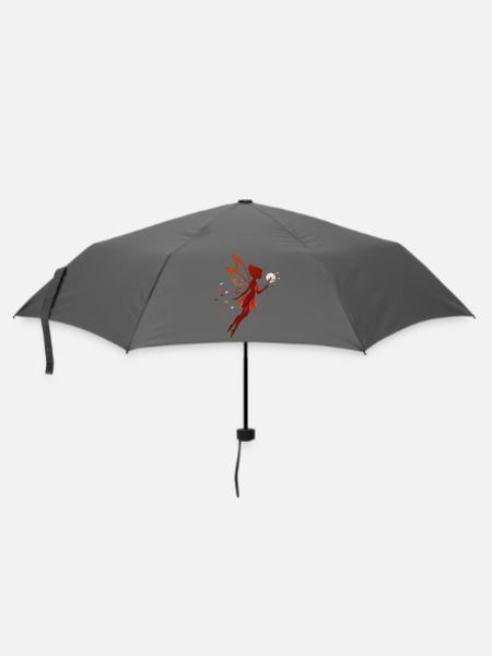 Fee Herbst Herbstfee – Wünsche & Loslassen - Regenschirm (klein) - Grau
