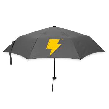 Dynamic Ray in Yellow and Black - Umbrella (small) - grey - Front