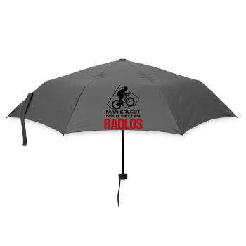 Radlos Fahrradfahrer Fahrradfahrerin Sprüche - Regenschirm (klein) - Grau - Vorne