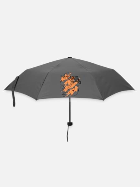 Wilde Tiere - Kunst - Regenschirm (klein) - Grau
