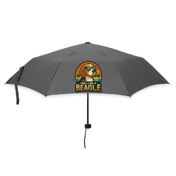 Chill Like A Beagle - Umbrella (small) - grey - Front