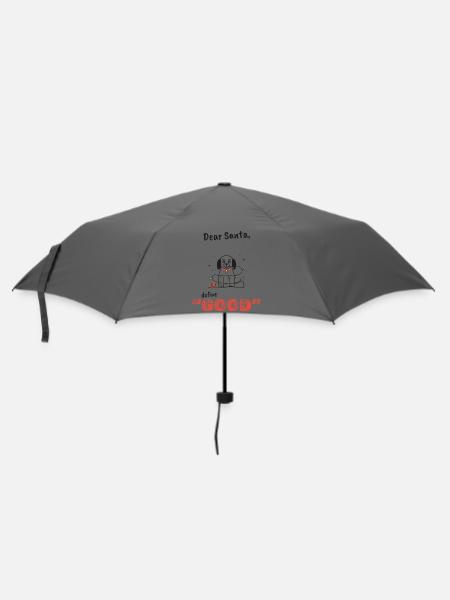Lieber Santa Pooch: Definiere gut - Regenschirm (klein) - Grau