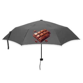 Schokolade - Regenschirm (klein) - Grau - Vorne