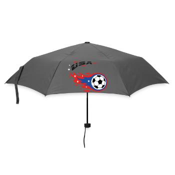 Football Soccer USA Fireball Comet Fanshirt - Regenschirm (klein) - Grau - Vorne