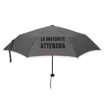 Maturité en Attente Typo Contrasté - Parapluie standard - bruyère - Devant