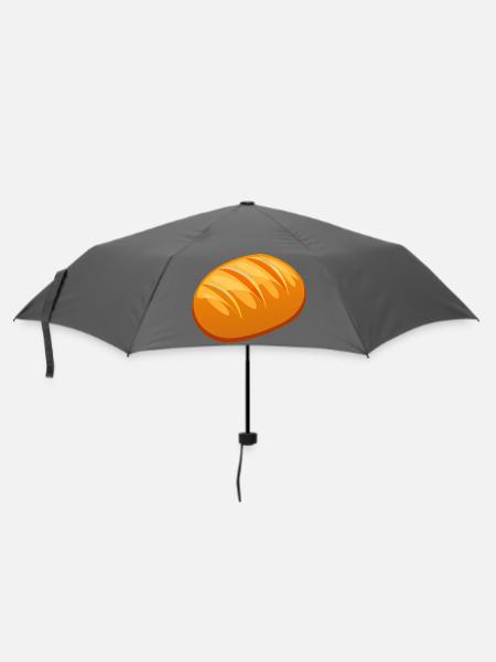 Brot - Regenschirm (klein) - Grau