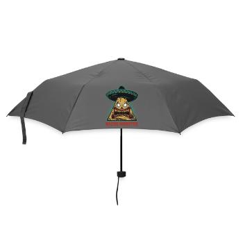 Nacho Monster Fiesta - Regenschirm (klein) - Grau - Vorne