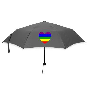 Masque coeur arc-en-ciel - Parapluie standard - bruyère - Devant