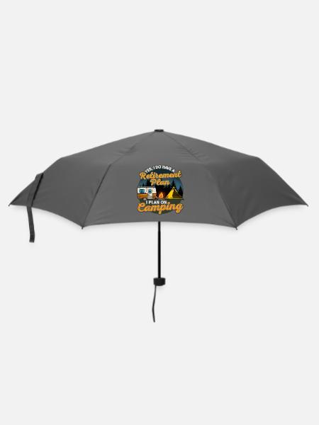 Camping Ruhestand Camper - Regenschirm (klein) - Grau