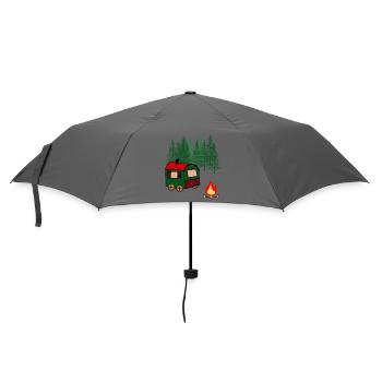 Trailer Leisure Outdoor Freedom Camping Nature - Umbrella (small) - grey - Front