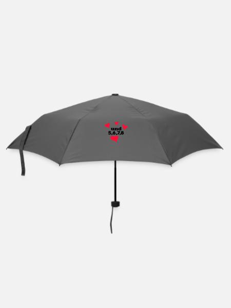 Tanzen Tanz Tanzkurs Rhythmus - Regenschirm (klein) - Grau