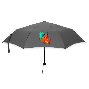 10th birthday motif lobster - ten years - Umbrella (small) - grey - Front