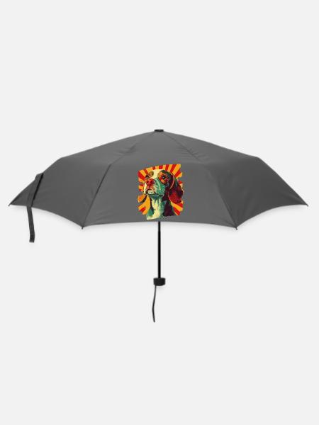 Beagle - Regenschirm (klein) - Grau