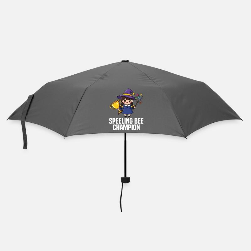 SPEELING BEE CHAMPION - WITCH HALLOWEEN - Umbrella (small) - grey