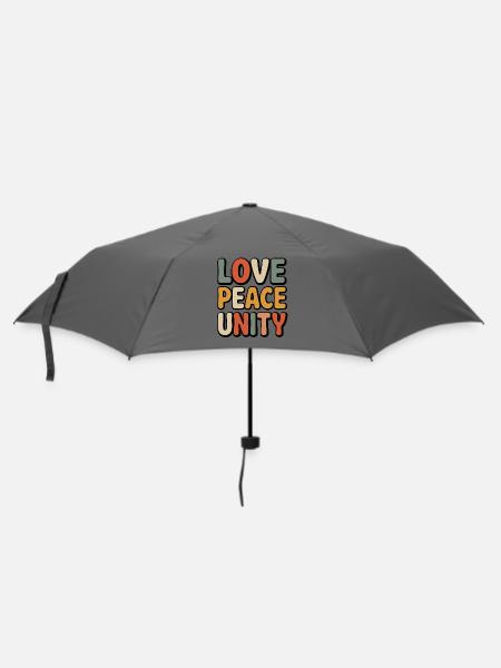 Wähle Freundlichkeit Beende Mobbing - Regenschirm (klein) - Grau