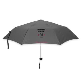 Klempnerin 20 Jahre Jubiläum 20. Jubi Klempnerei - Regenschirm (klein) - Grau - Vorne
