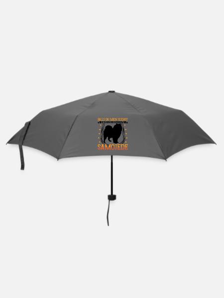 Samojede mich suchen Schlittenhund - Regenschirm (klein) - Grau