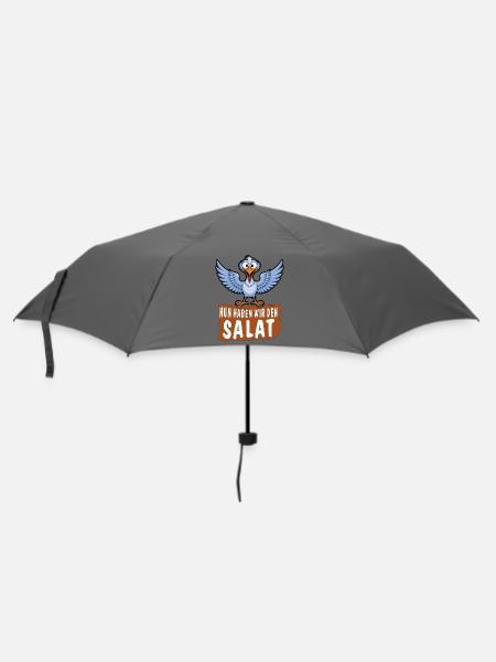 NUN HABEN WIR DEN SALAT - Regenschirm (klein) - Grau