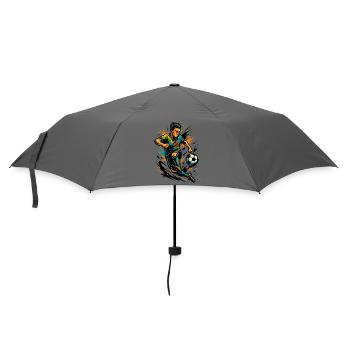 Joueur de football néon, Art d’action, Cadeau - Parapluie standard - bruyère - Devant