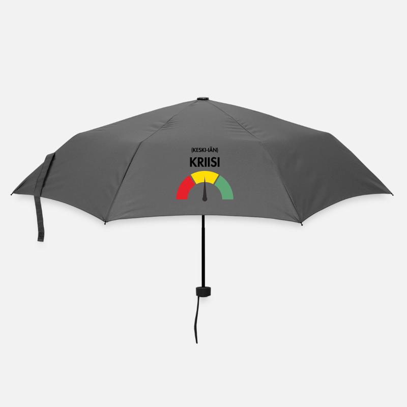 Midlife-Crisis - Regenschirm (klein) - Grau
