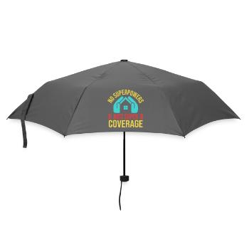 Insurance Agent Super Coverage Funny Insurance - Umbrella (small) - grey - Front
