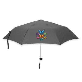 Geometric Butterflies Color Palette - Umbrella (small) - grey - Front