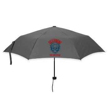 Overthinking - Umbrella (small) - grey - Front