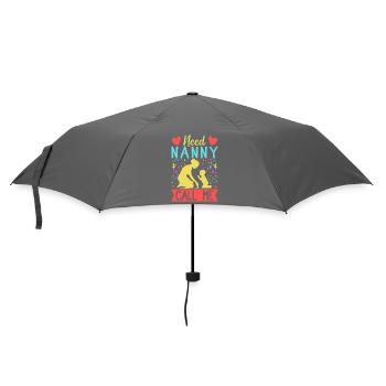 Tagesmutter Need Nanny Call Me Nanny - Regenschirm (klein) - Grau - Vorne