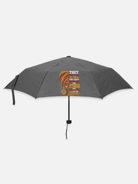 Sturmherrin Mut und Kraft - Regenschirm (klein) - Grau