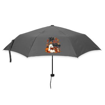 Verliebe dich in das Lesen von süßem Geist - Regenschirm (klein) - Grau - Vorne