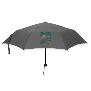 Biarritz 2026 Surf Insel Vibes - Regenschirm (klein) - Grau - Vorne