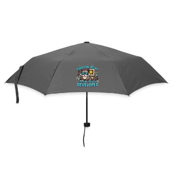 Alle entspannt sich, ich bin professionell entwickelt, schräg - Regenschirm (klein) - Grau - Vorne