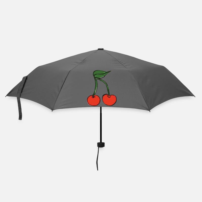 kirsche cherry - Regenschirm (klein) - Grau