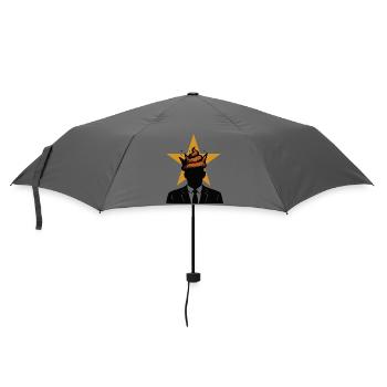 Leadershit, Baby! - Regenschirm (klein) - Grau - Vorne