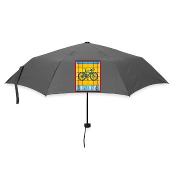 Holy Biker Stained Glass Bicycle - Umbrella (small) - grey - Front