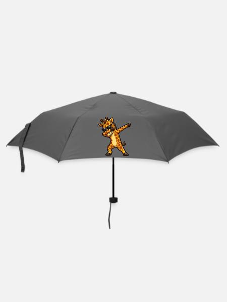 Dabbing Giraffe - Regenschirm (klein) - Grau