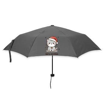 Chaton Fête - Noël Joyeux - Parapluie standard - bruyère - Devant