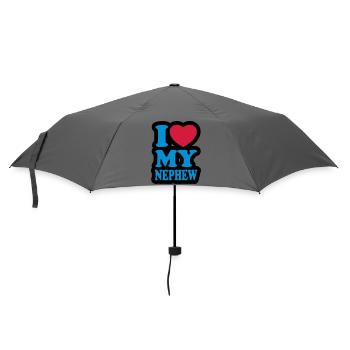 I love my nephew - Umbrella (small) - grey - Front