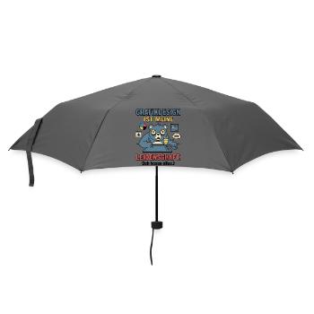 Grafikdesign Leidenschaft lustig Designer - Regenschirm (klein) - Grau - Vorne