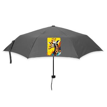 Néon de l’explosion de couleurs de girafe - Parapluie standard - bruyère - Devant