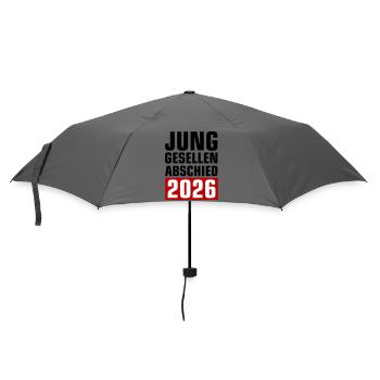 Junggesellenabschied 2026 - Regenschirm (klein) - Grau - Vorne