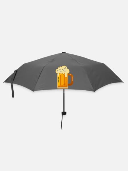 Bierkrug - Regenschirm (klein) - Grau