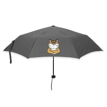Cat Crossed Arms - Umbrella (small) - grey - Front
