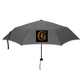 G – Magisches Ornament mit Greif - Regenschirm (klein) - Grau - Vorne