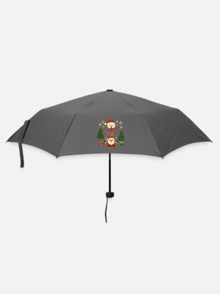 Christmas - Umbrella (small) - grey