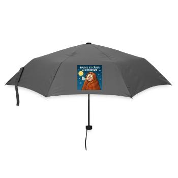 Nachts ist kälter als draußen  - Regenschirm (klein) - Grau - Vorne